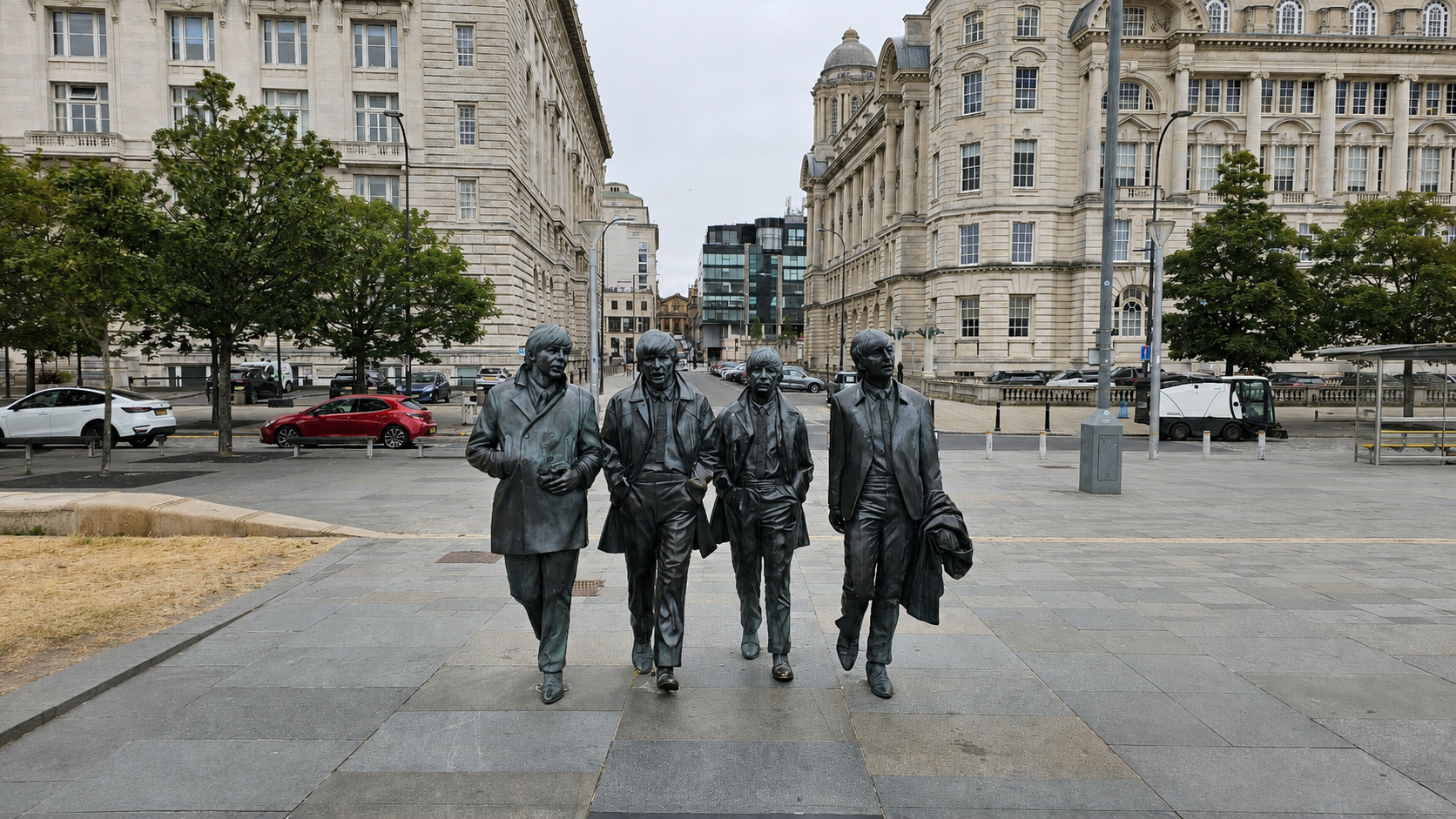 Beatles statue in Liverpool, England