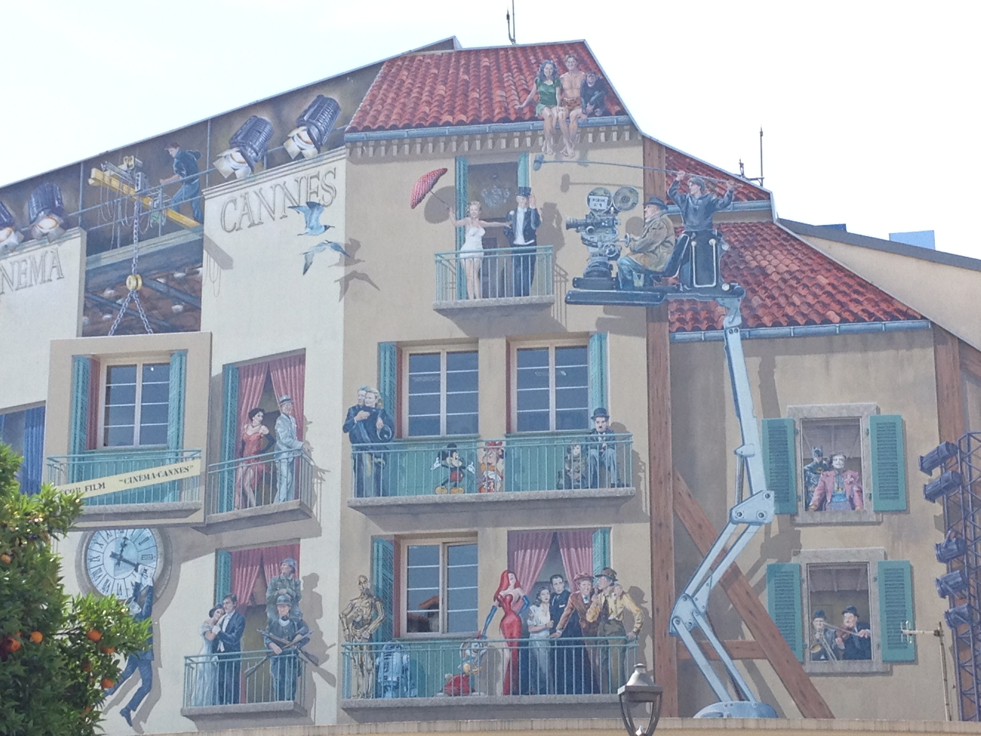 Cinema mural in Cannes, France