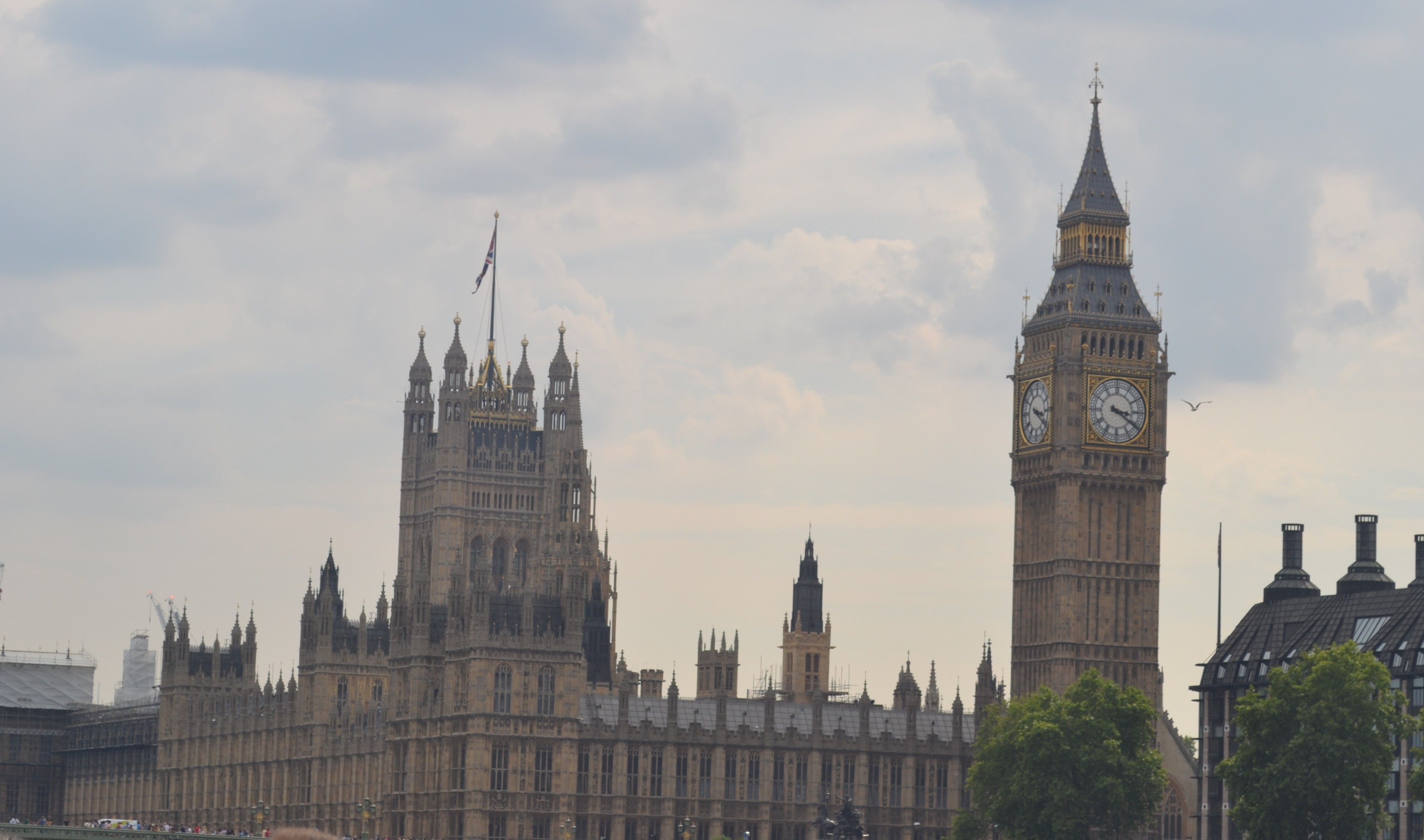 Elizabeth Tower, known as Big Ben, and the Palace of Westminster in London