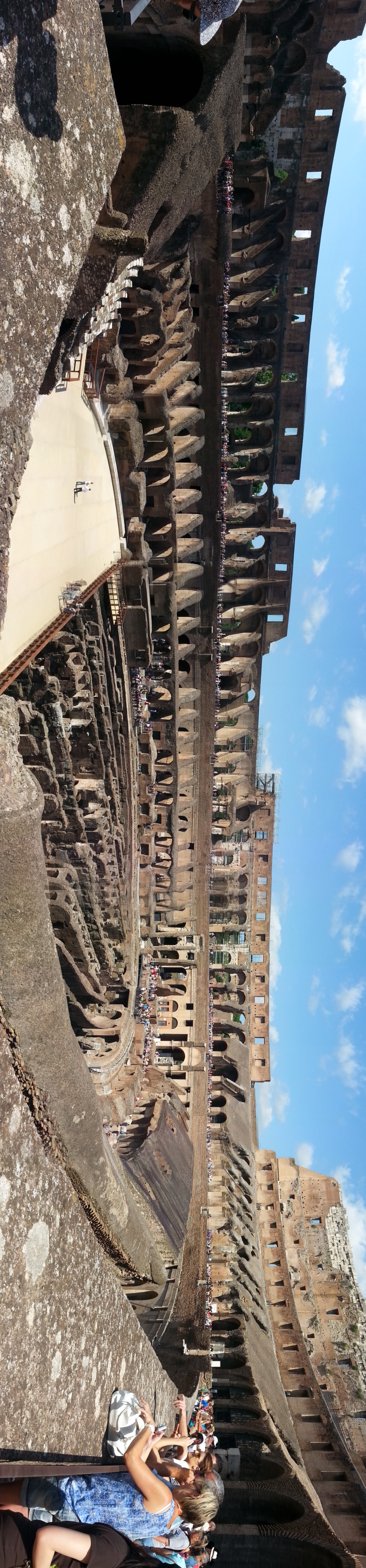 Interior panorama of the Colosseum in Rome